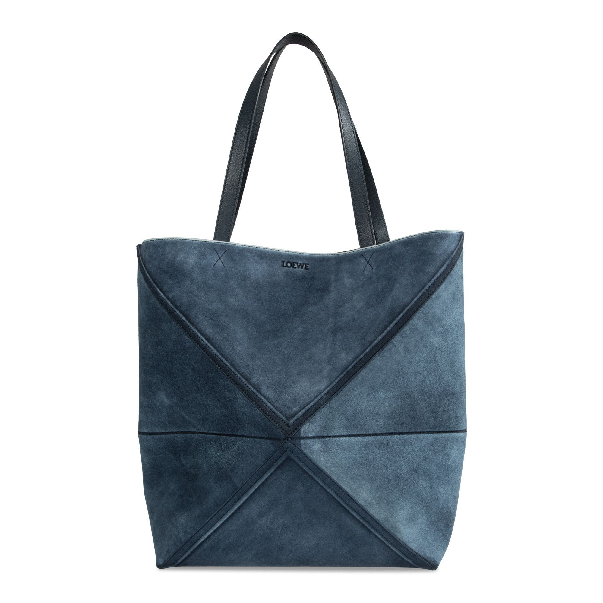 Buy Loewe Denim Puzzle Fold Tote 'Deep Navy' - B779Q18X11