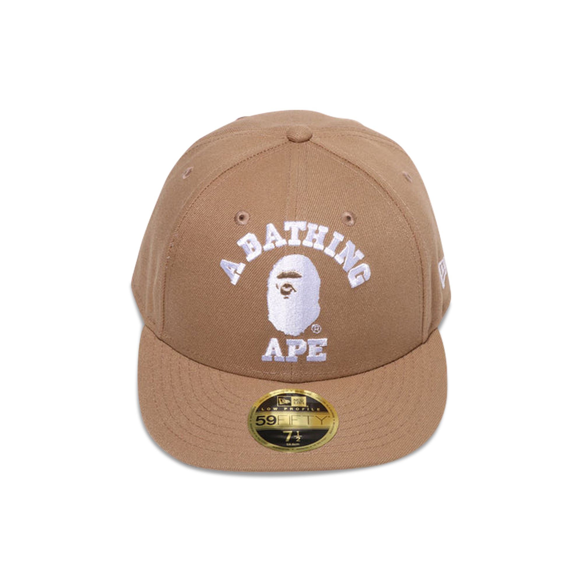 Buy BAPE College New Era 59FIFTY Low Profile Cap 'Beige' - 1K23