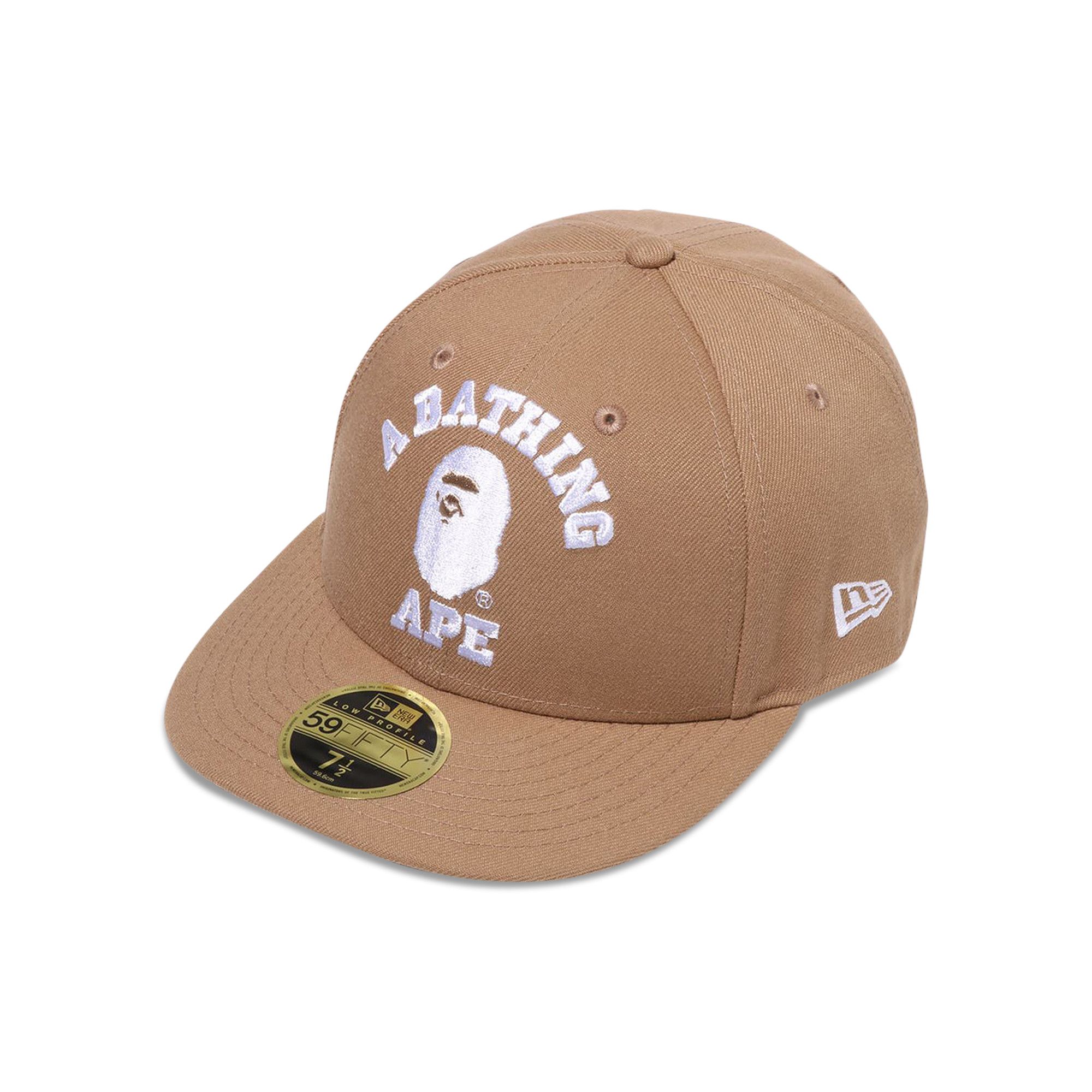 Buy BAPE College New Era 59FIFTY Low Profile Cap 'Beige' - 1K23