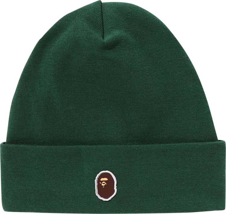 BAPE Silicon Ape Head Knit Cap 'Green'