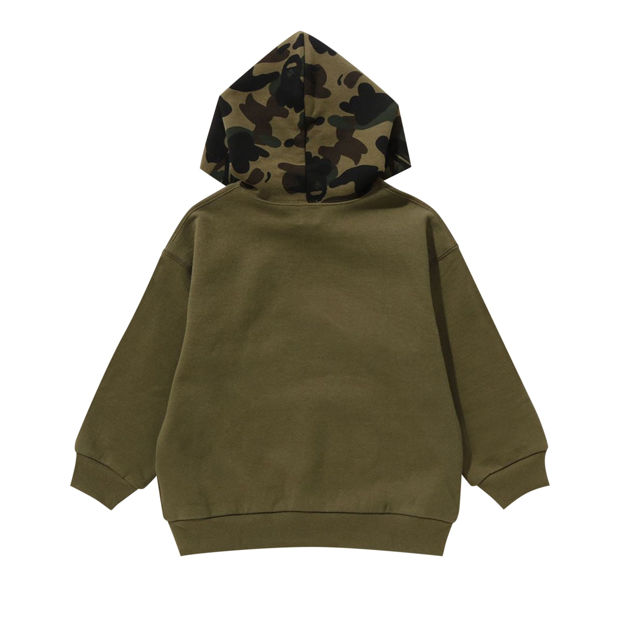 Buy BAPE Kids 1st Camo College Pullover Hoodie Green 1K30 314 005 GREEN GOAT CA