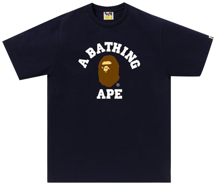 BAPE College Tee Navy