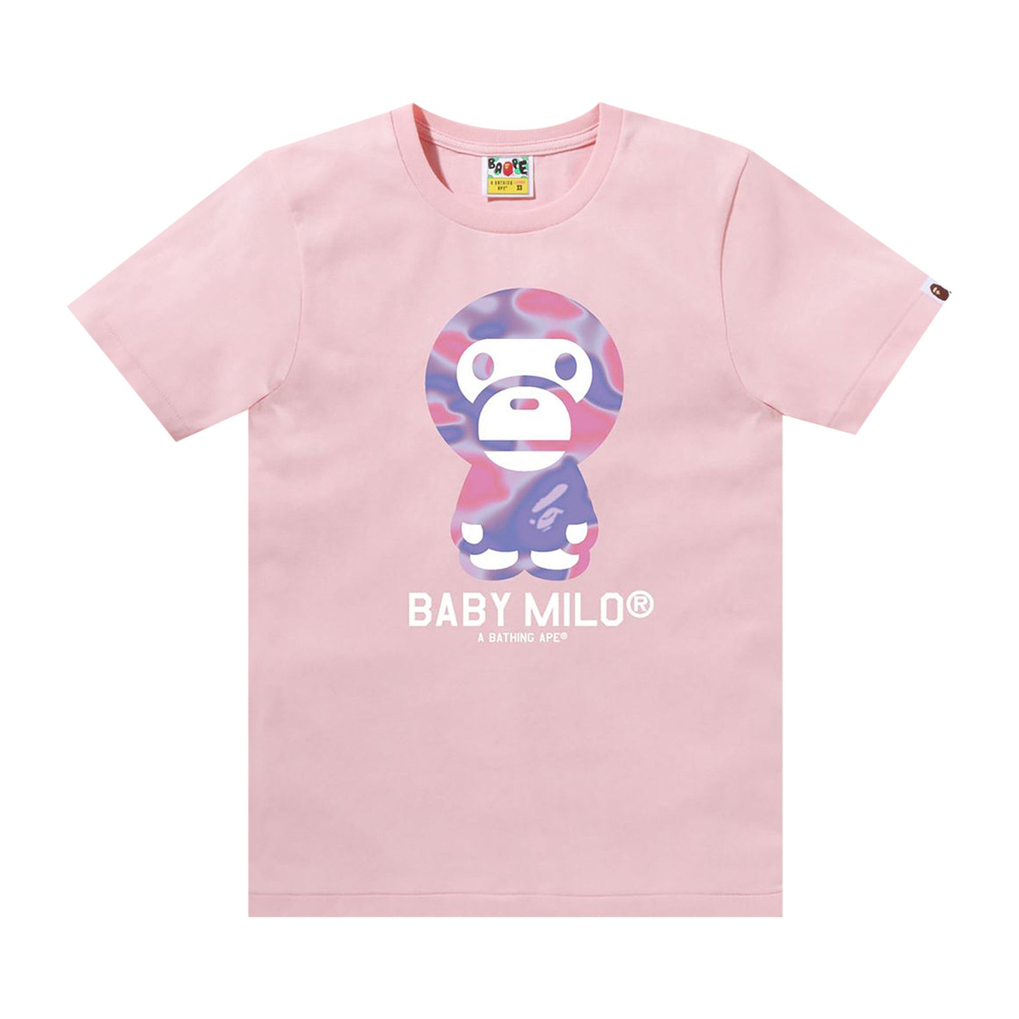 A BATHING APE COLORS BABY MILO TEE ピンク　S CLASSIC BABY MILO TEE | bape.com
