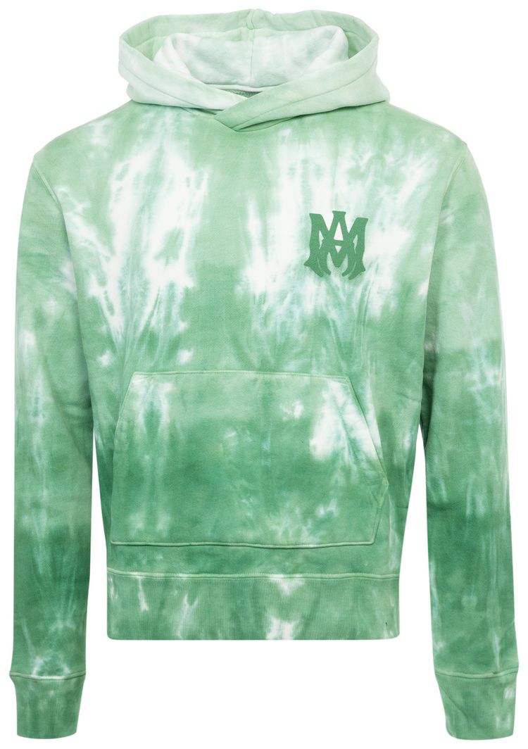 Amiri MA Logo Dip Dye Hoodie Mineral Green