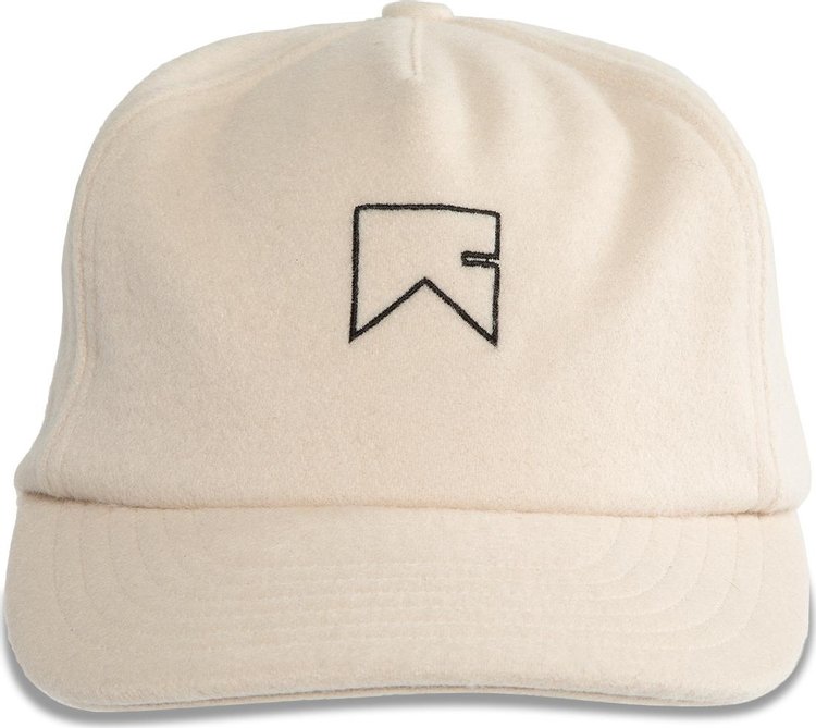 Rhude Cashmere Chevron Logo Hat 'Cream'