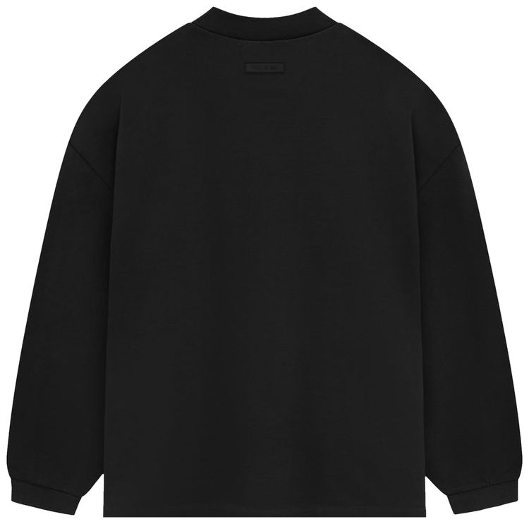 Fear of God Essentials Heavy Jersey Long Sleeve T Shirt Jet Black