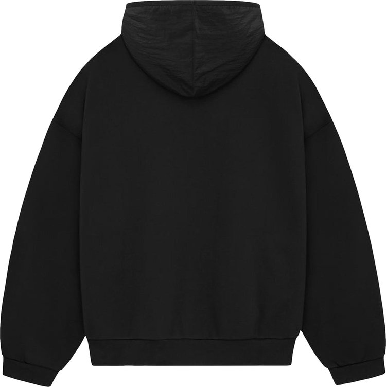 Fear of God Essentials Nylon Fleece Hoodie Jet BlackJet Black