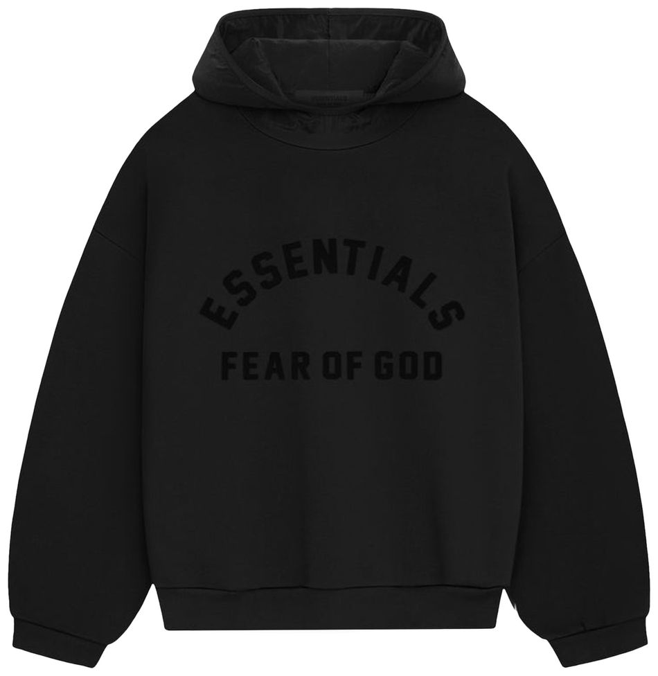 Fear of God Essentials Nylon Fleece Hoodie Jet Black/Jet Black main image 1