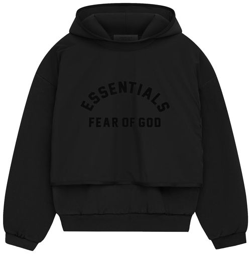 Fleece Hooded Sweater Black