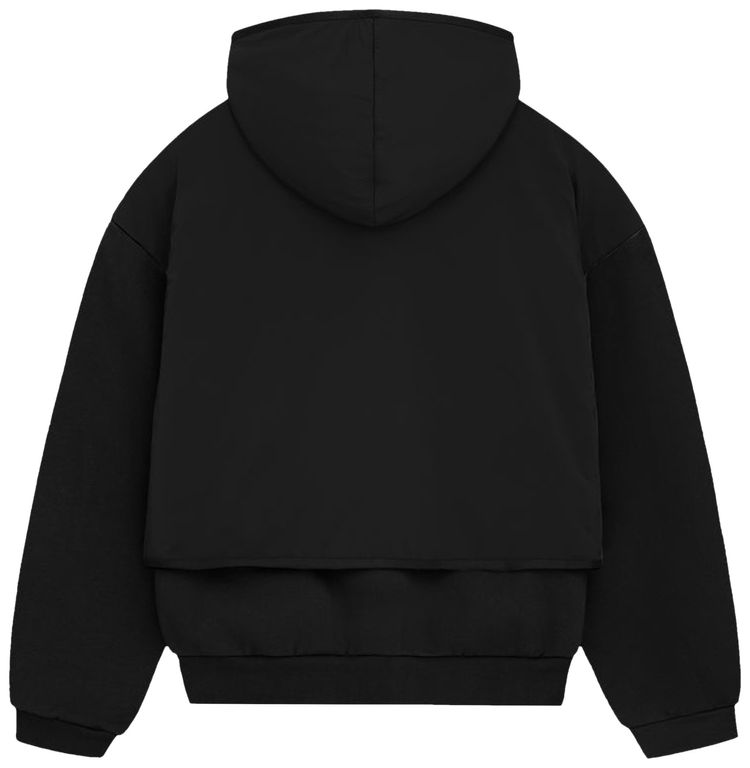 Fear of God Essentials Nylon Fleece Hooded Sweater Jet BlackJet Black
