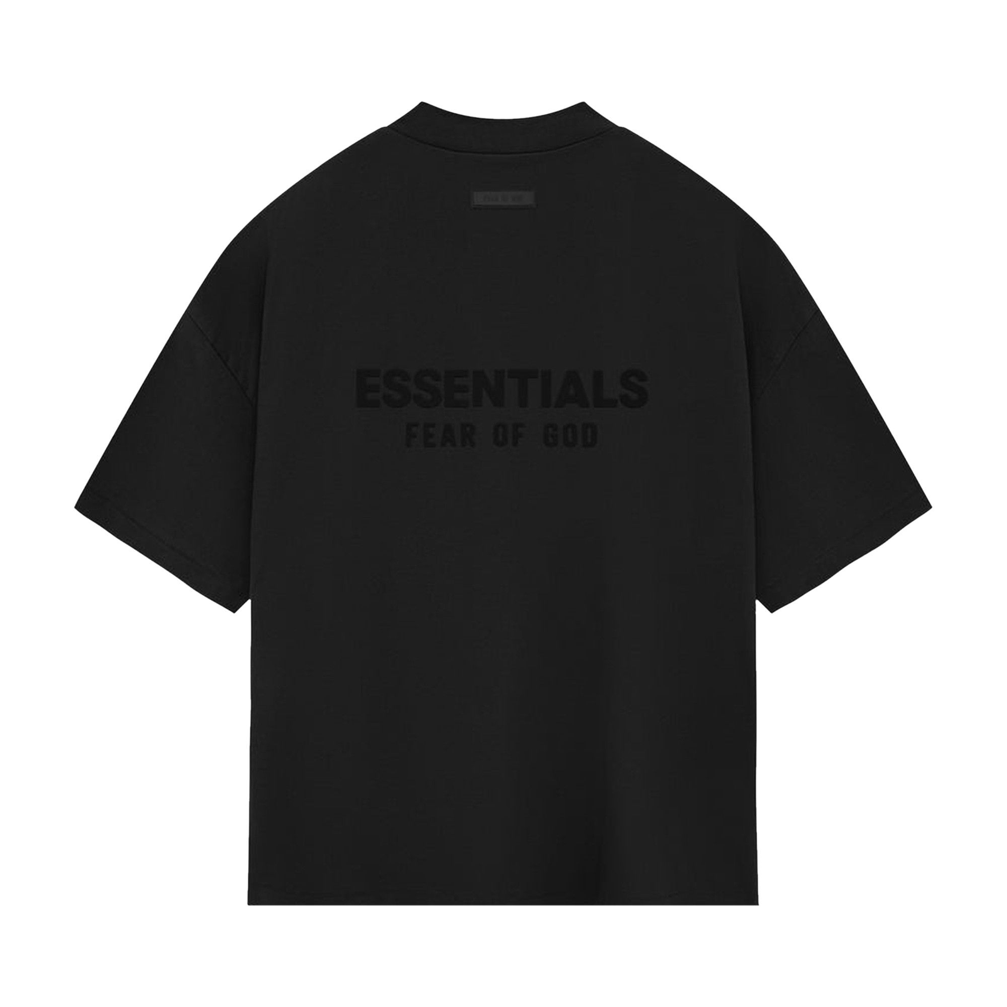 Buy Fear of God Essentials V Neck T-Shirt 'Jet Black