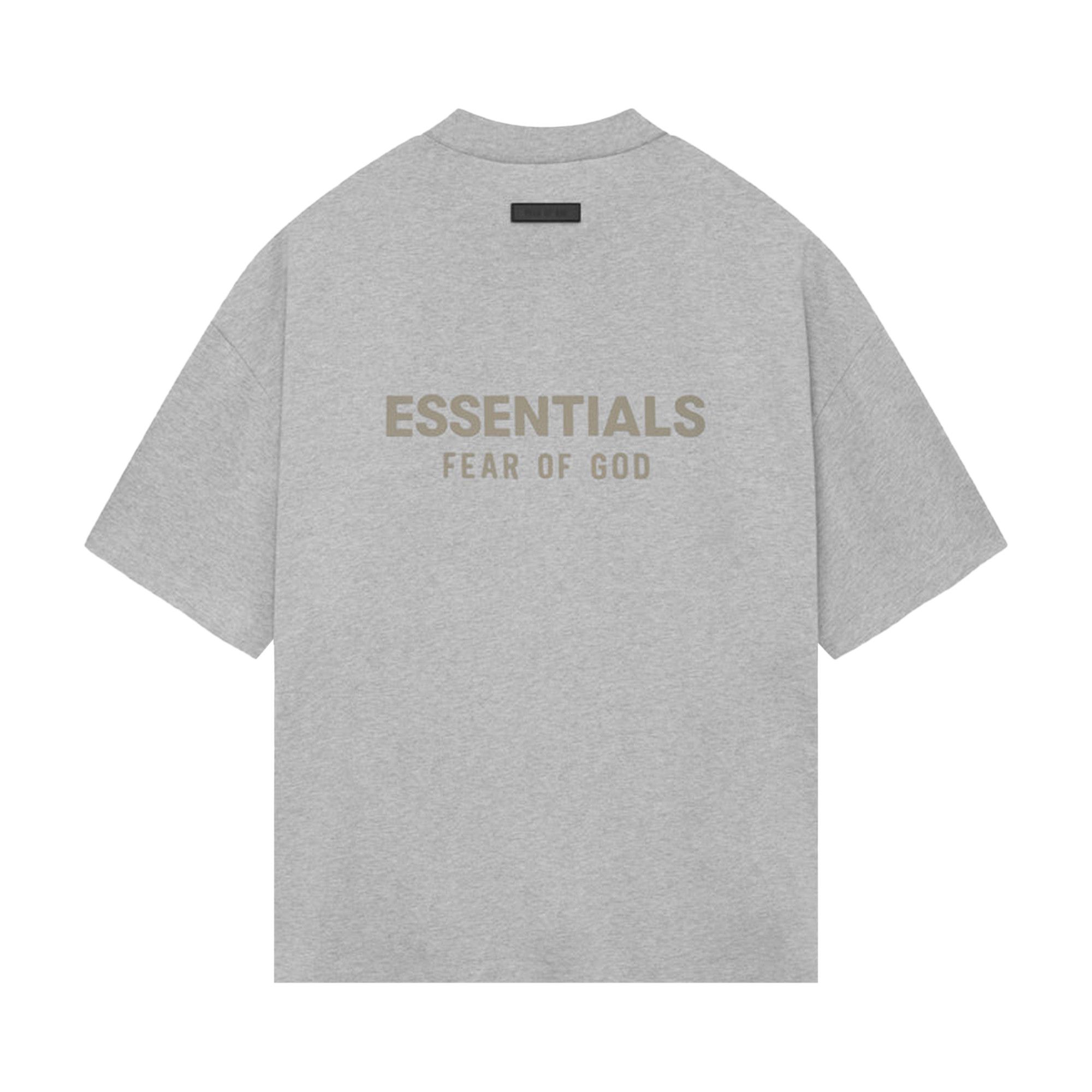 Buy Fear of God Essentials V Neck T-Shirt 'Light Heather