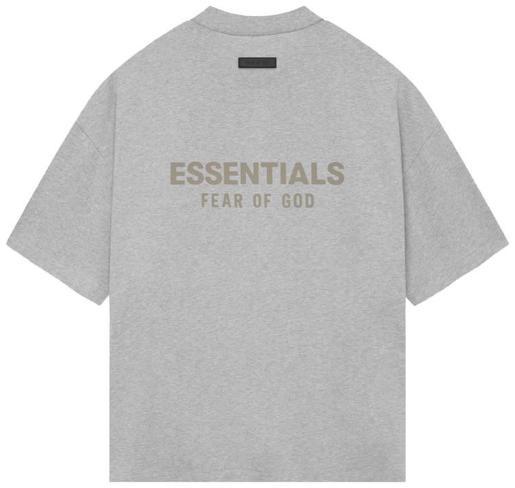 Fear of God Essentials V Neck T Shirt Light Heather Grey