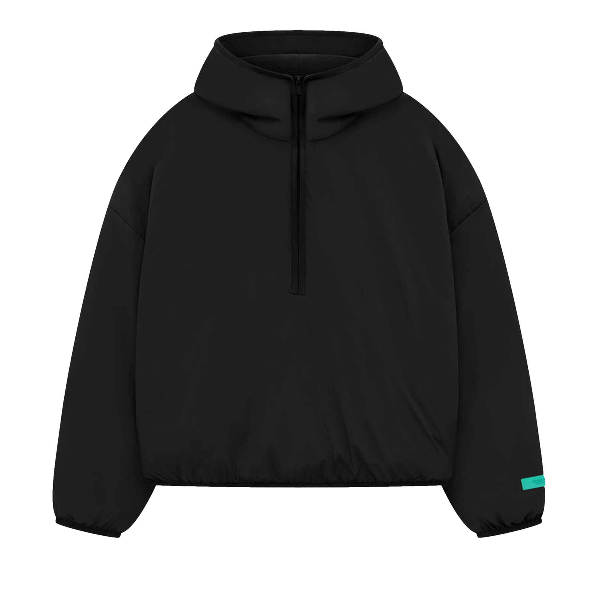 Size xxs Fear of God Essentials Nylon Filled Half Zip Hoodie 'Jet Black'