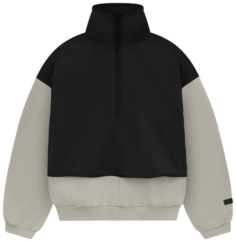 Fear of God Essentials Nylon Fleece Mockneck Sweater SealJet Black
