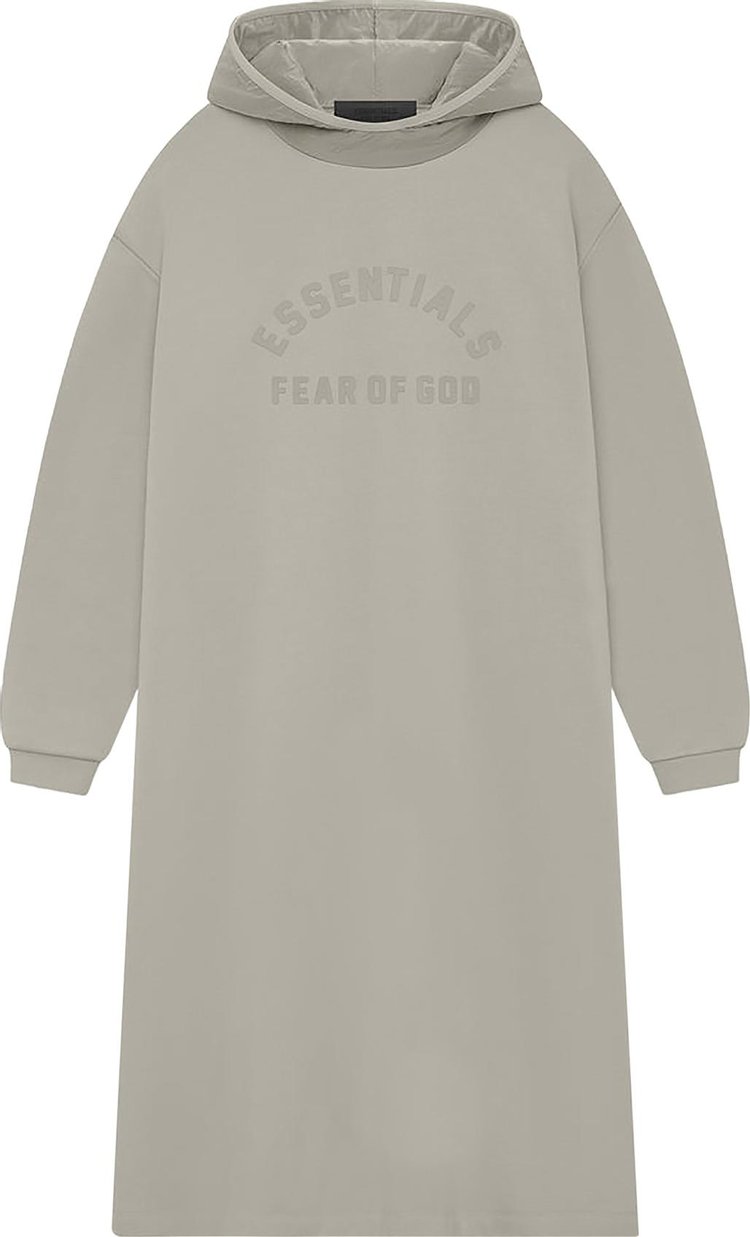 Fear of God Essentials Nylon Fleece Hooded Dress 'Seal/Seal'