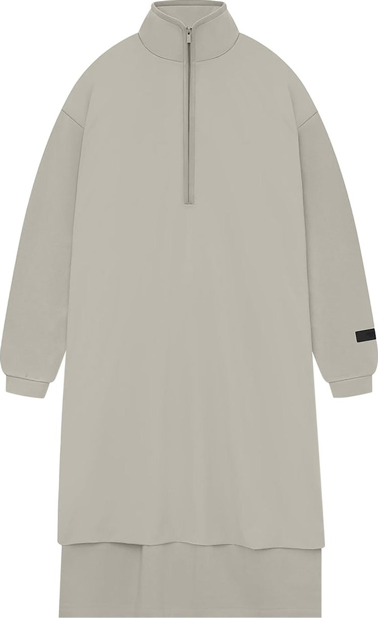 Fear of God Essentials Nylon Fleece Mockneck Sweater Dress 'Seal/Seal'