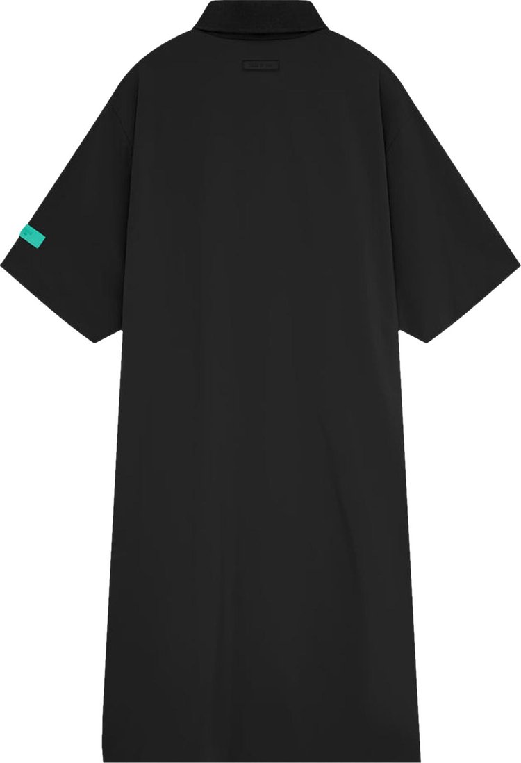 Fear of God Essentials Full Zip Polo Dress Jet Black