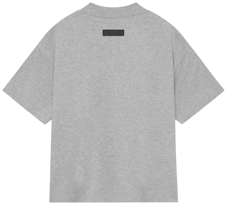 Buy Fear of God Essentials Kids Crewneck T-Shirt 'Light Heather Grey ...