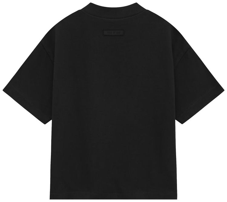 Fear of God Essentials Kids Heavy Jersey Crewneck T Shirt Jet Black