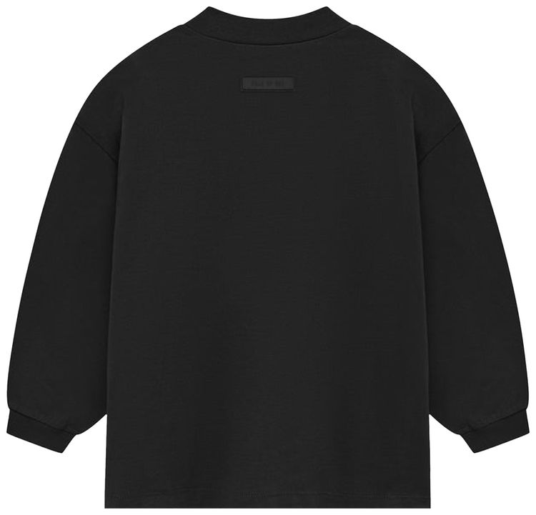 Fear of God Essentials Kids Long Sleeve T Shirt Jet Black
