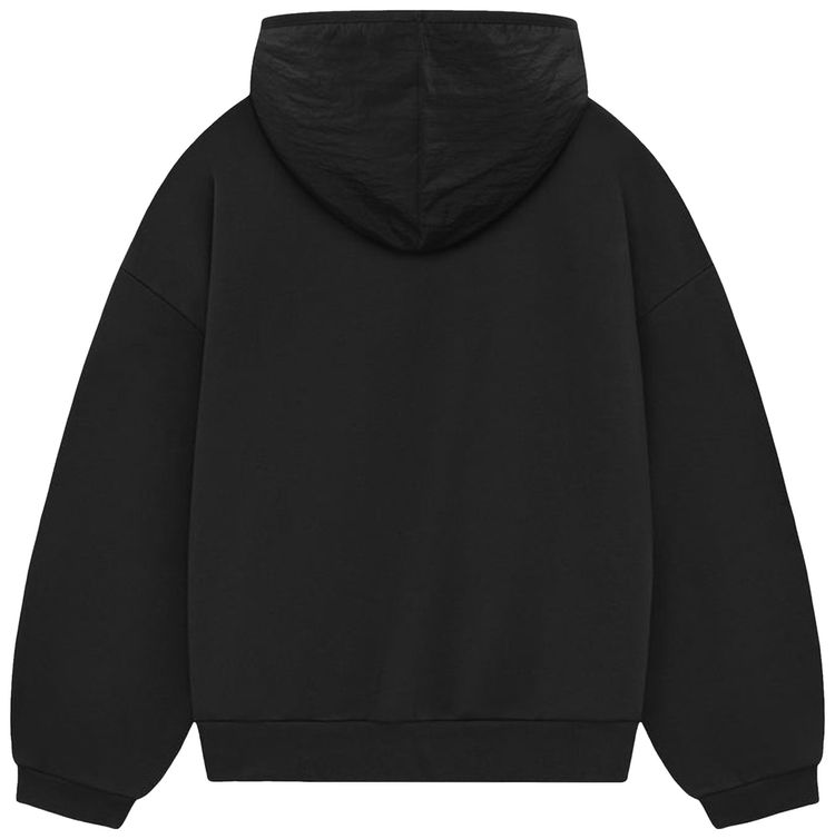 Fear of God Essentials Kids Nylon Fleece Hoodie Jet BlackJet Black