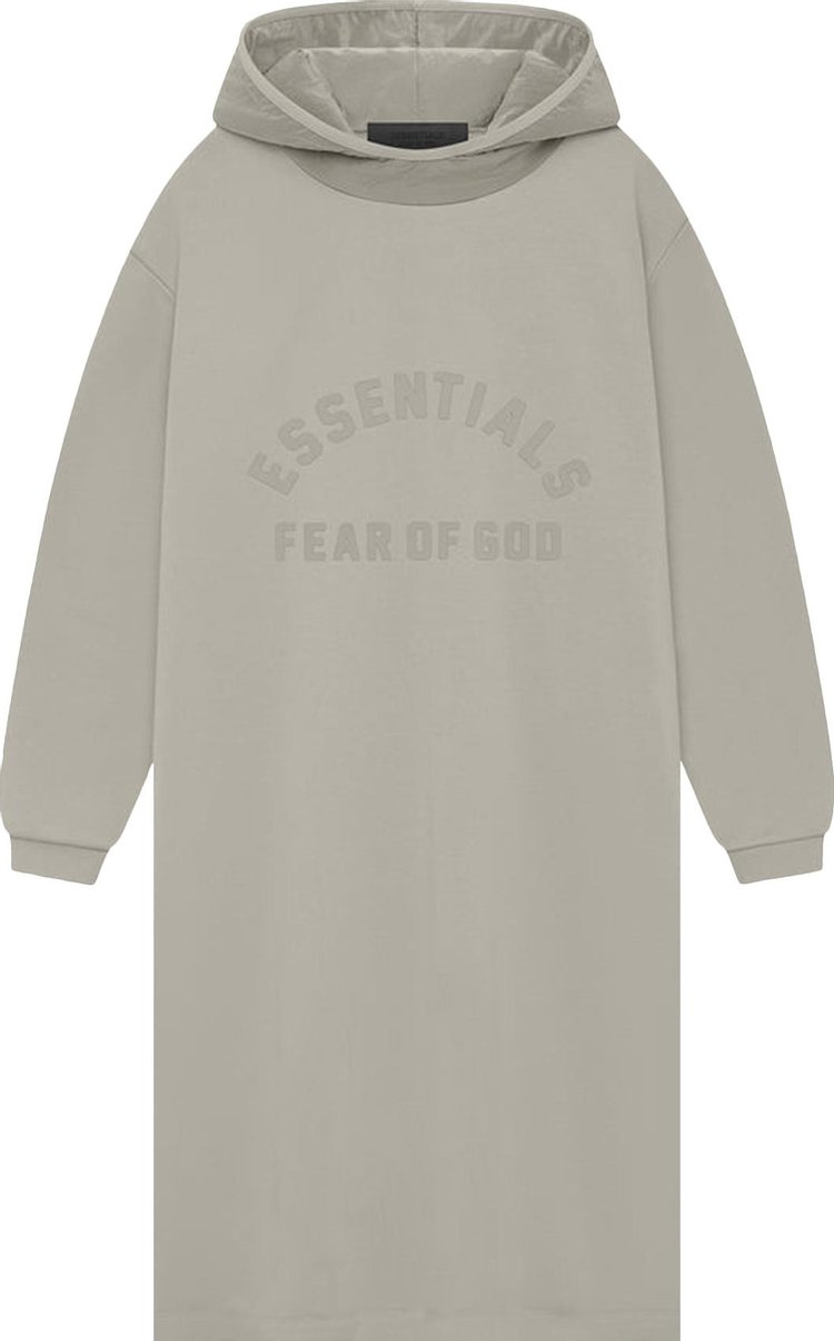 Fear of God Essentials Kids Nylon Fleece Hooded Dress 'Seal/Seal'