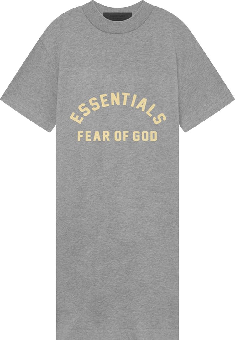 Fear of God Essentials Kids 3/4 Sleeve Dress 'Dark Heather Oatmeal'