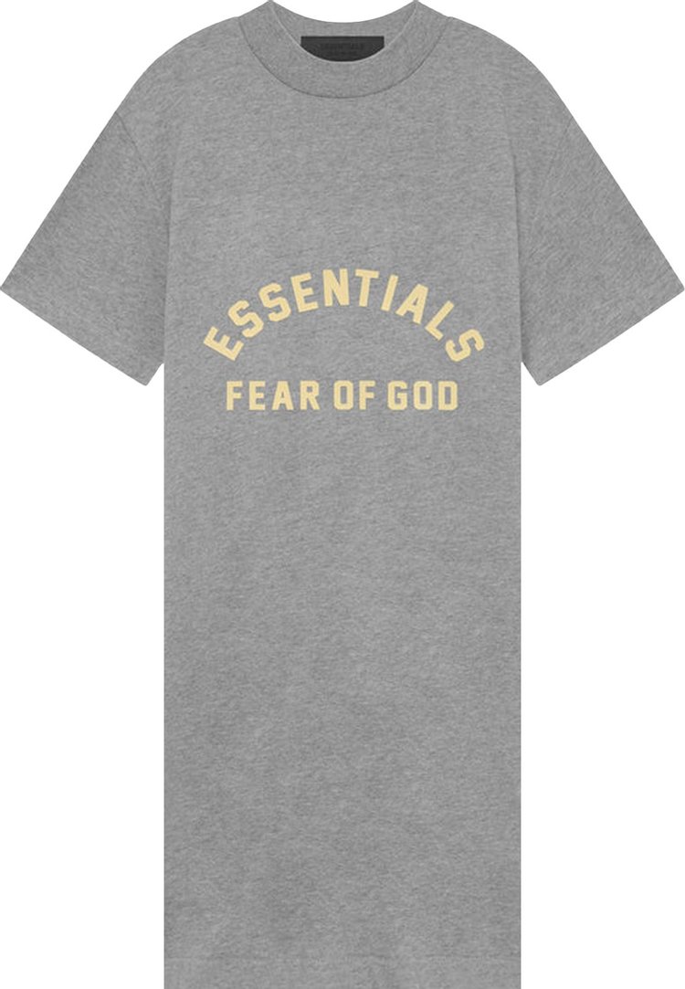 Fear of God Essentials Kids 34 Sleeve Dress Dark Heather Oatmeal