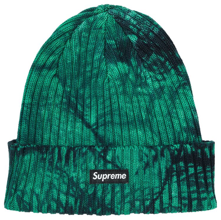 Supreme Overdyed Beanie Splatter Green
