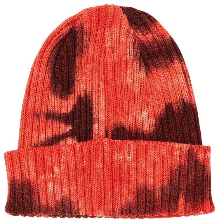 Supreme Overdyed Beanie Splatter Red