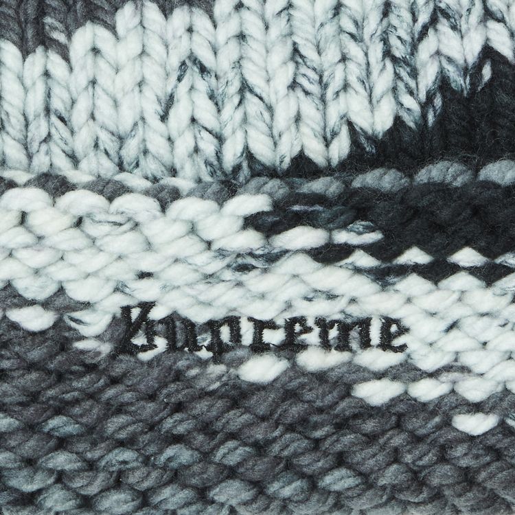 Supreme Gradient Spacedye Beanie Black