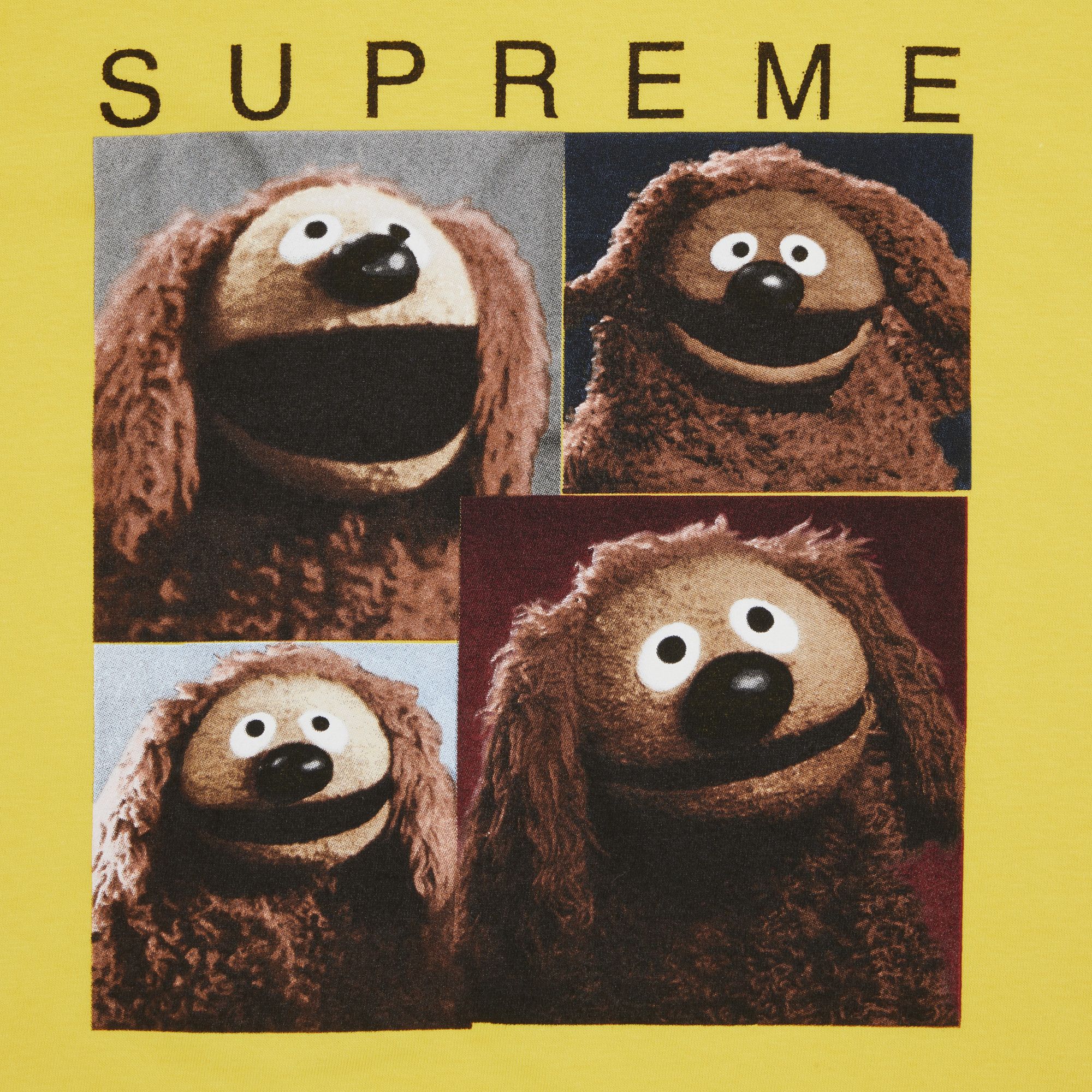 Buy Supreme Rowlf Tee 'Yellow' - SS24T15 YELLOW | GOAT