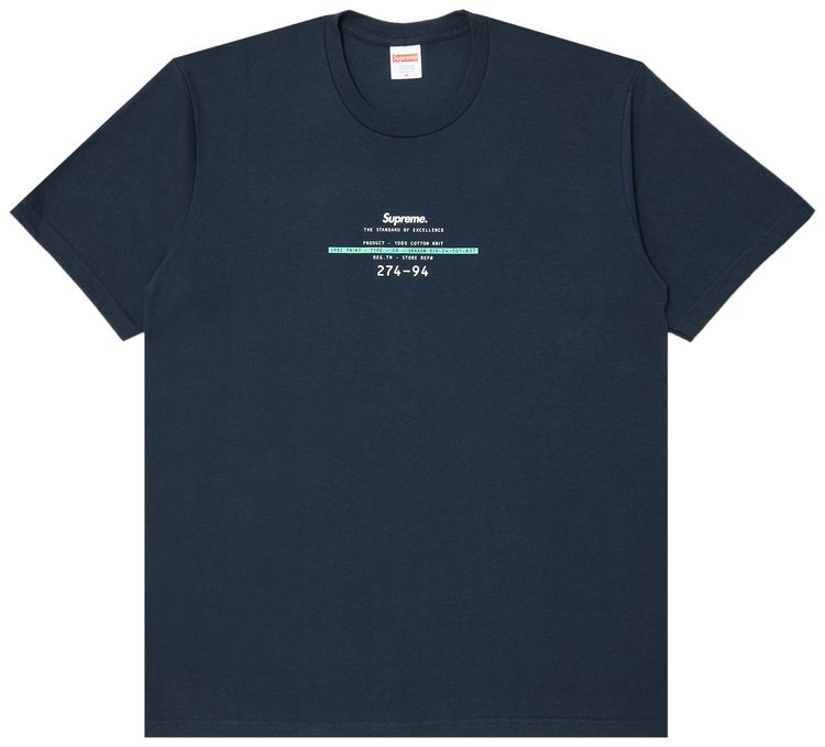 Supreme Standard Tee Navy