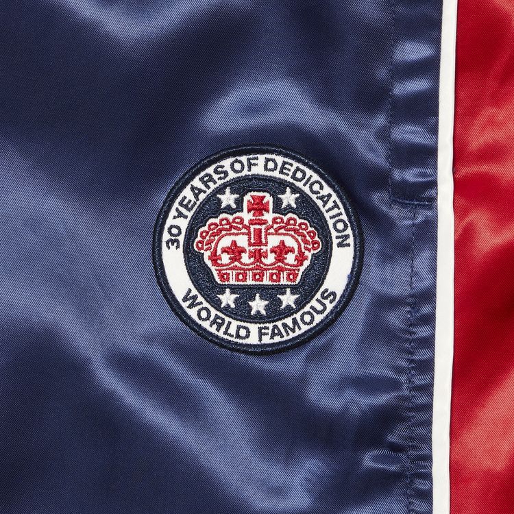 Supreme Satin Track Pant Navy