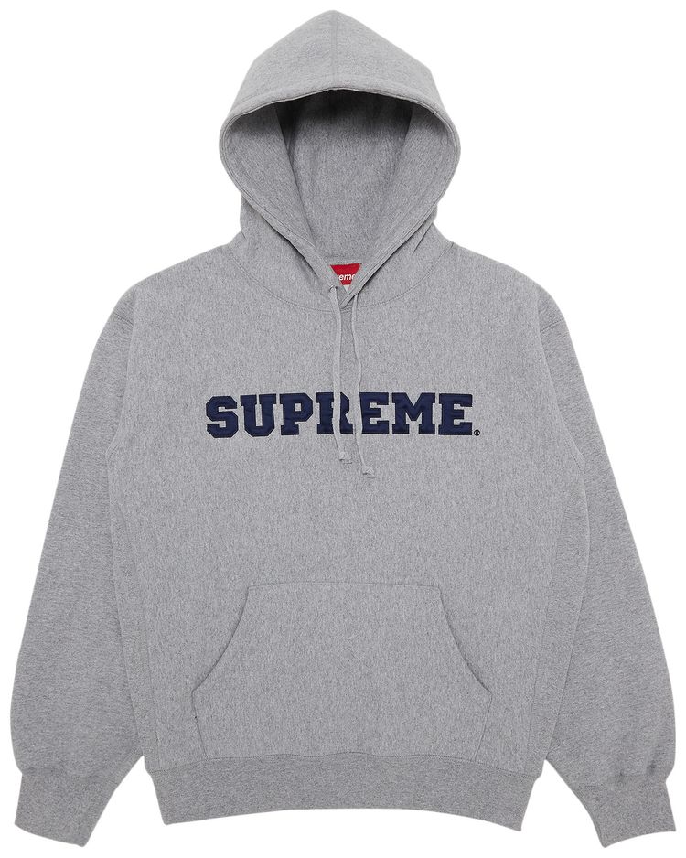 Supreme Collegiate Hooded Sweatshirt Heather Grey