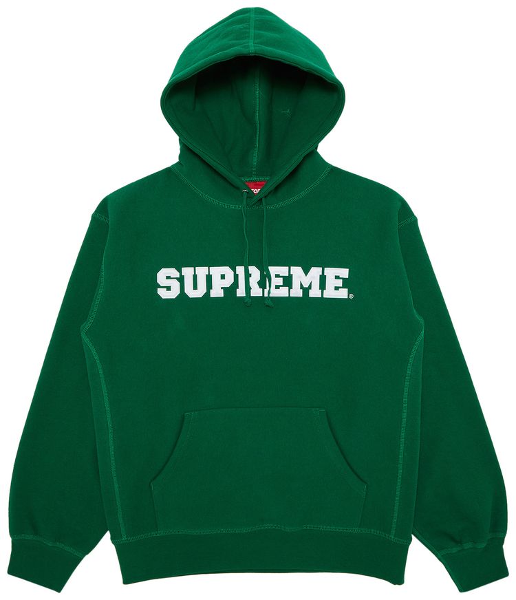 Supreme Collegiate Hooded Sweatshirt Dark Green