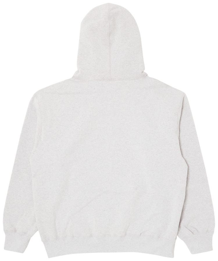 Supreme Jacquard Stripe Hooded Sweatshirt Ash Grey