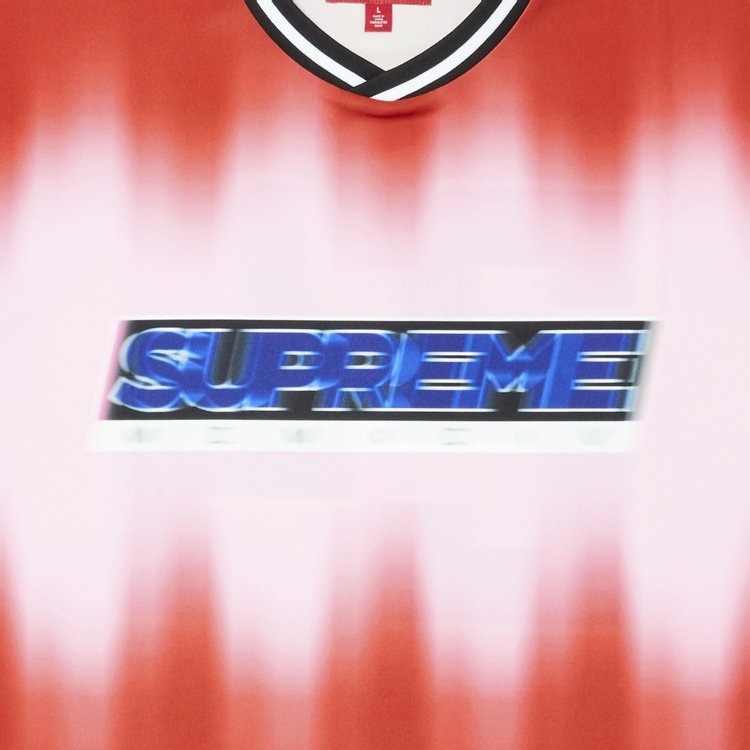 Supreme Blur Soccer Jersey Red