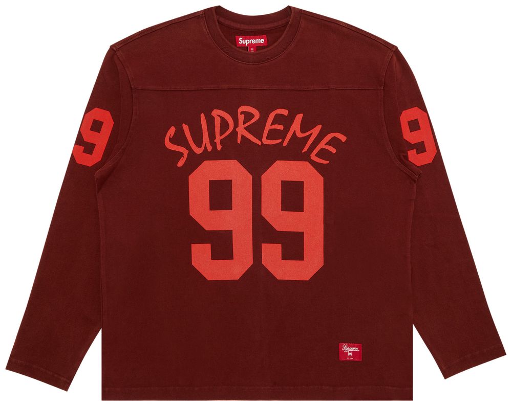Buy Supreme 99 Long-Sleeve Football Top 'Maroon' - SS24KN53 MAROON | GOAT