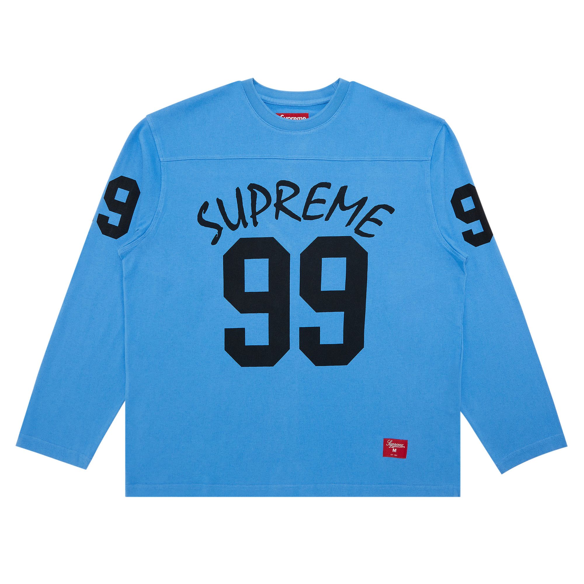 Buy Supreme 99 Long Sleeve Football Top Blue SS24KN53 BLUE GOAT CA