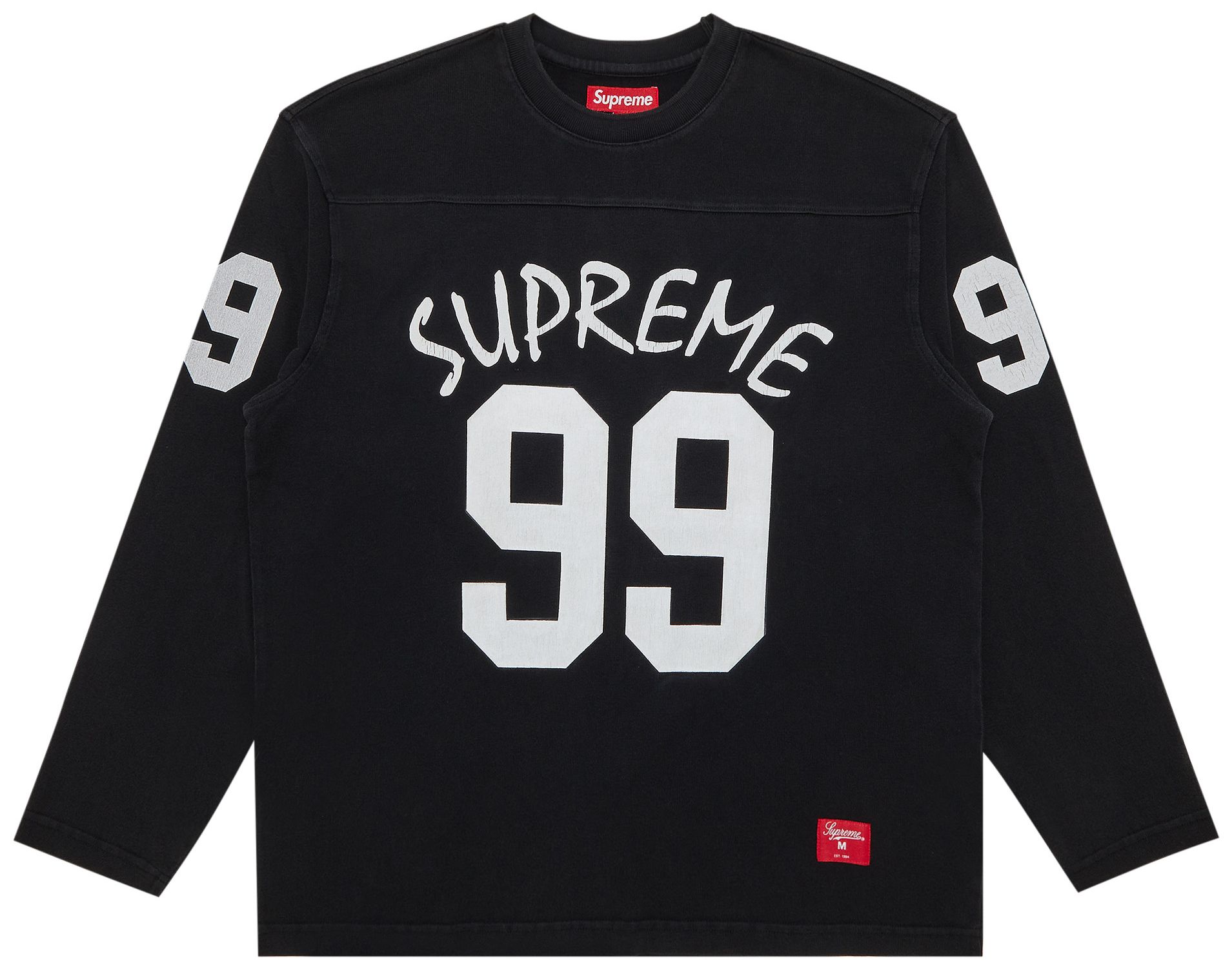 Buy Supreme 99 Long-Sleeve Football Top 'Black' - SS24KN53 BLACK | GOAT