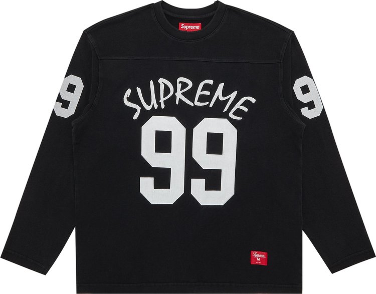 Buy Supreme 99 Long-Sleeve Football Top 'Black' - SS24KN53 BLACK | GOAT