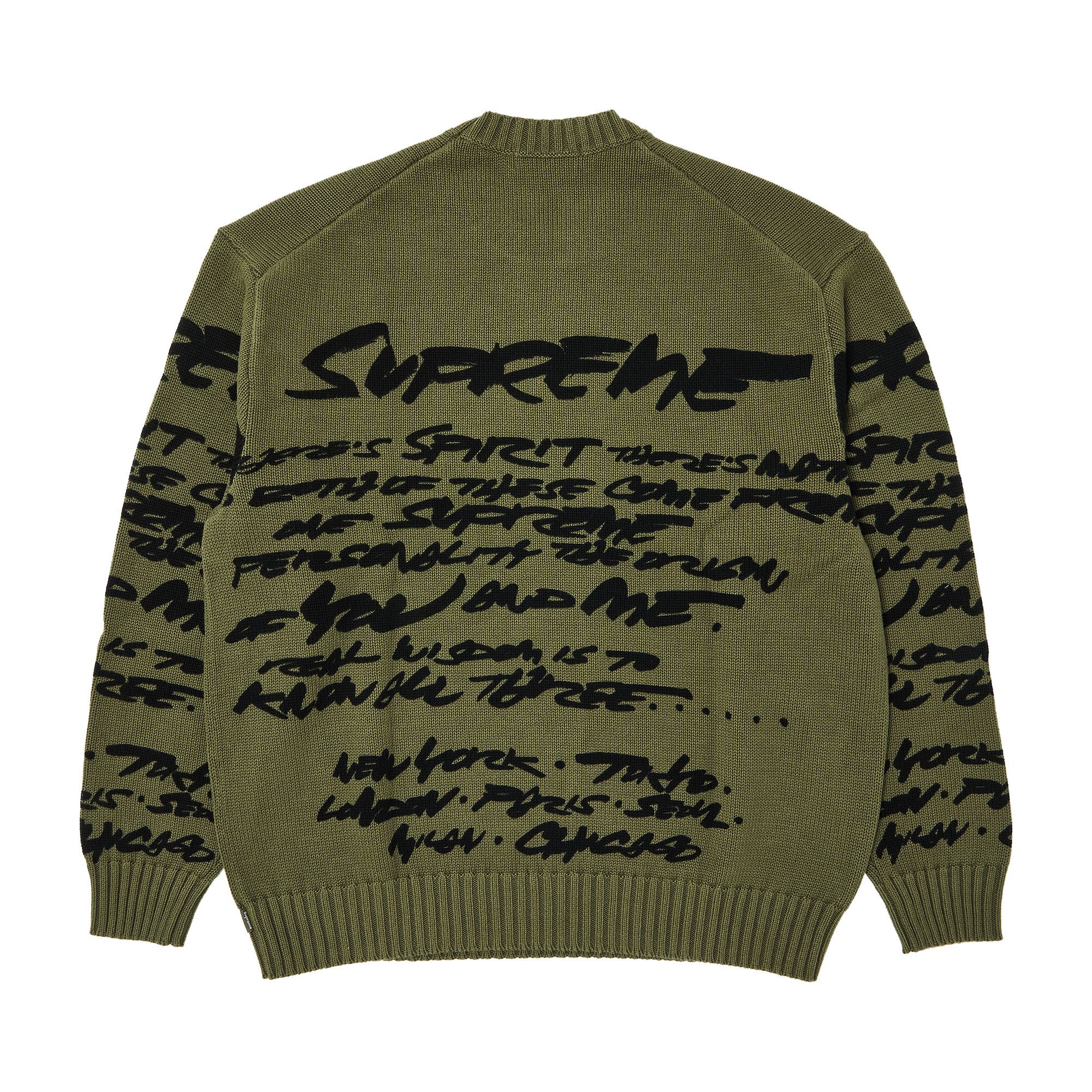 futura 痛ましい supreme sweater