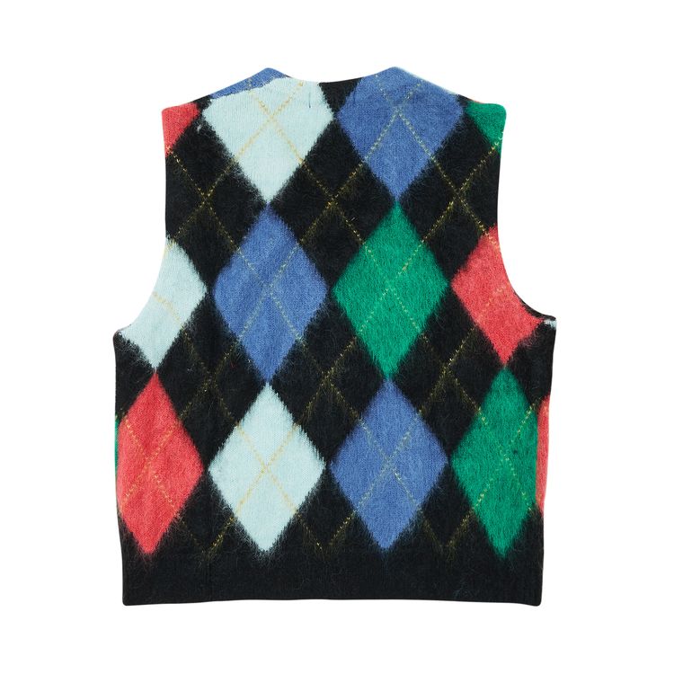 Buy Supreme Brushed Argyle Zip Up Vest  