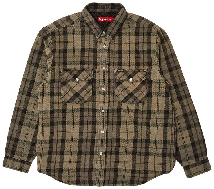 Buy Supreme Quilted Flannel Snap Shirt 