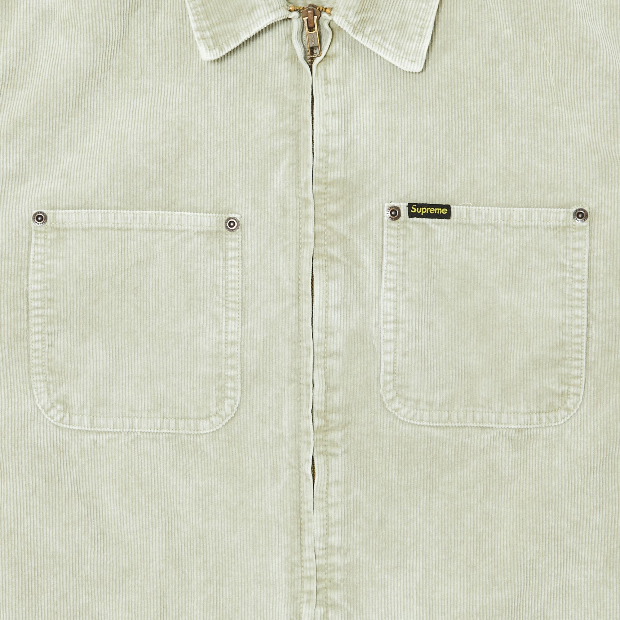 Buy Supreme Washed Corduroy Zip Up Shirt 'Tan' - SS24S27 TAN