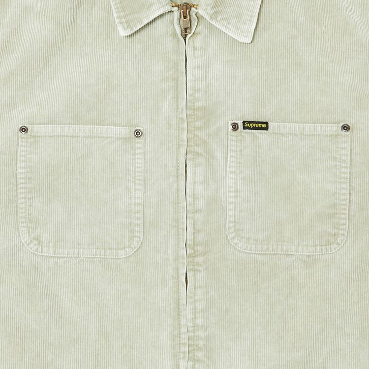 Buy Supreme Washed Corduroy Zip Up Shirt  
