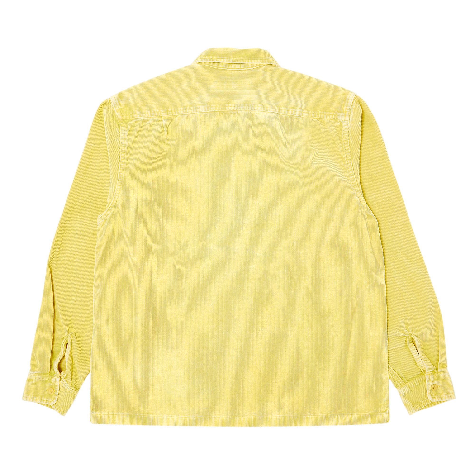 Buy Supreme Washed Corduroy Zip Up Shirt 'Yellow' - SS24S27 YELLOW