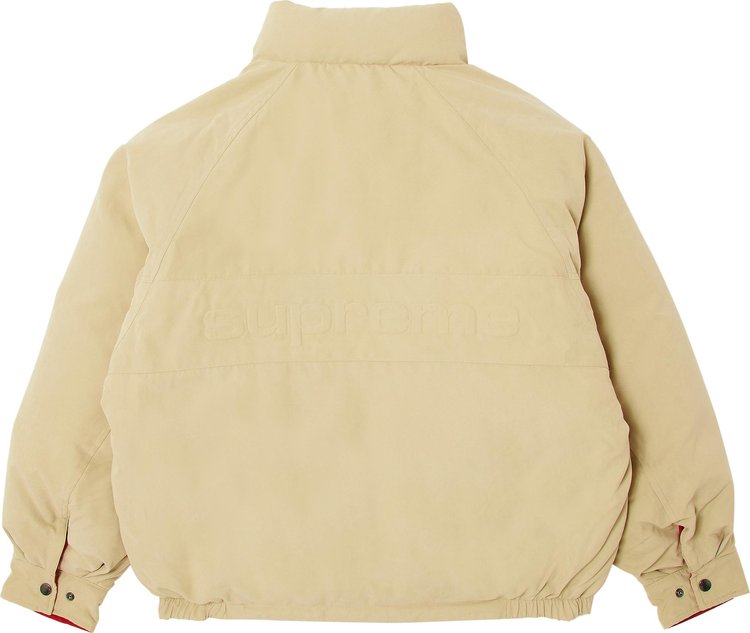 Supreme Reversible Down Puffer Jacket Tan